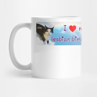 I Love My Lesbian Bimbo Cat Mug